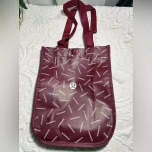 Lululemon Athletica Maroon Logo Tote